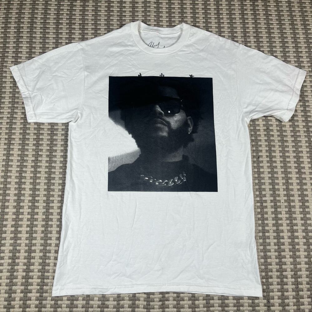 SAMPLE The Weeknd Photo Tee T Shirt Black White‎   Men’s Sz L New